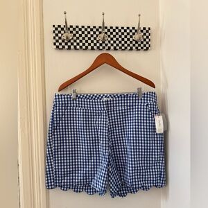 Blue Gingham Shorts